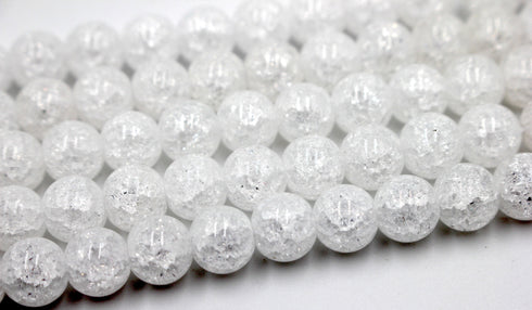 Cracked Agate Gemstone Beads, 8mm, Round